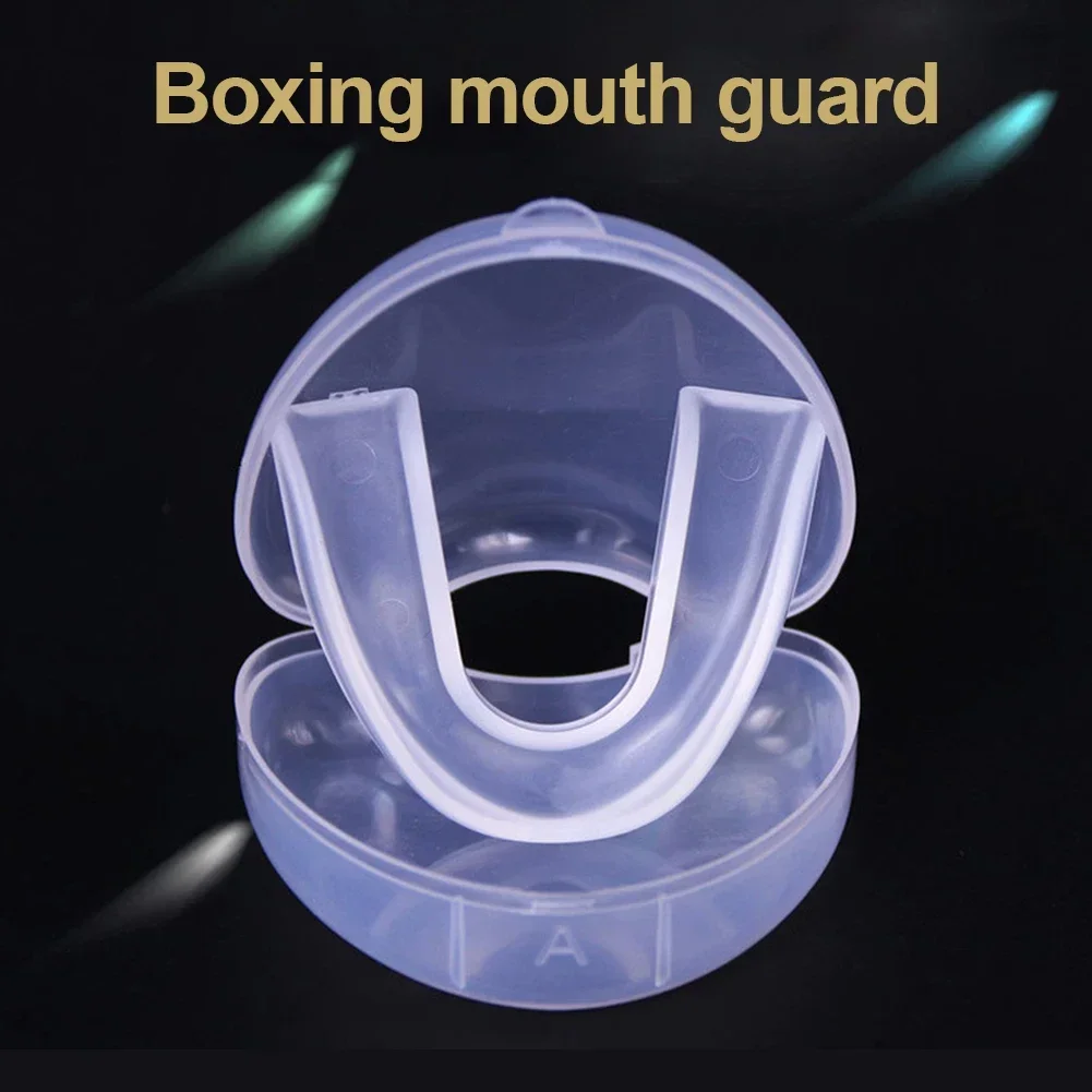 Transparent Eva Karate Children Boxing Rugby Sports Mouth Guard Adults Mouthguard Teeth Protector With Plastic Case Box