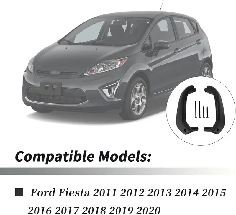 

Черные пластиковые аксессуары из АБС-пластика для Ford Fiesta 2011-2020 D2BB-A23943-CA35B8, внутренние левая и правая ручки дверей