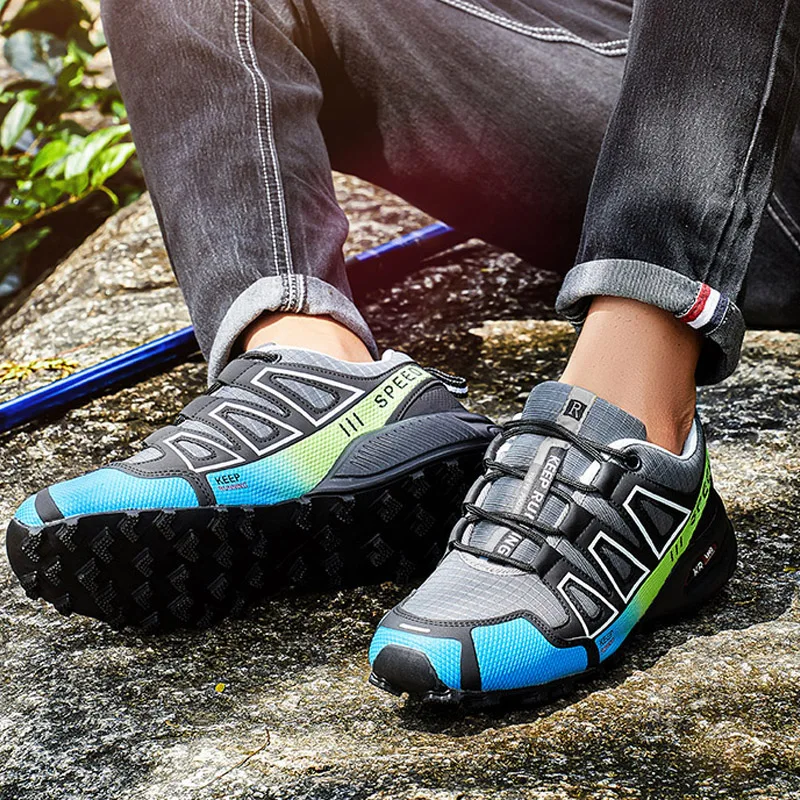 Men's Waterproof Hiking Shoes, Outdoor Sports Shoes,Lace-up Hiking Shoes, Women's Hiking Shoes, Non-slip Tactical Hunting Shoes image 2