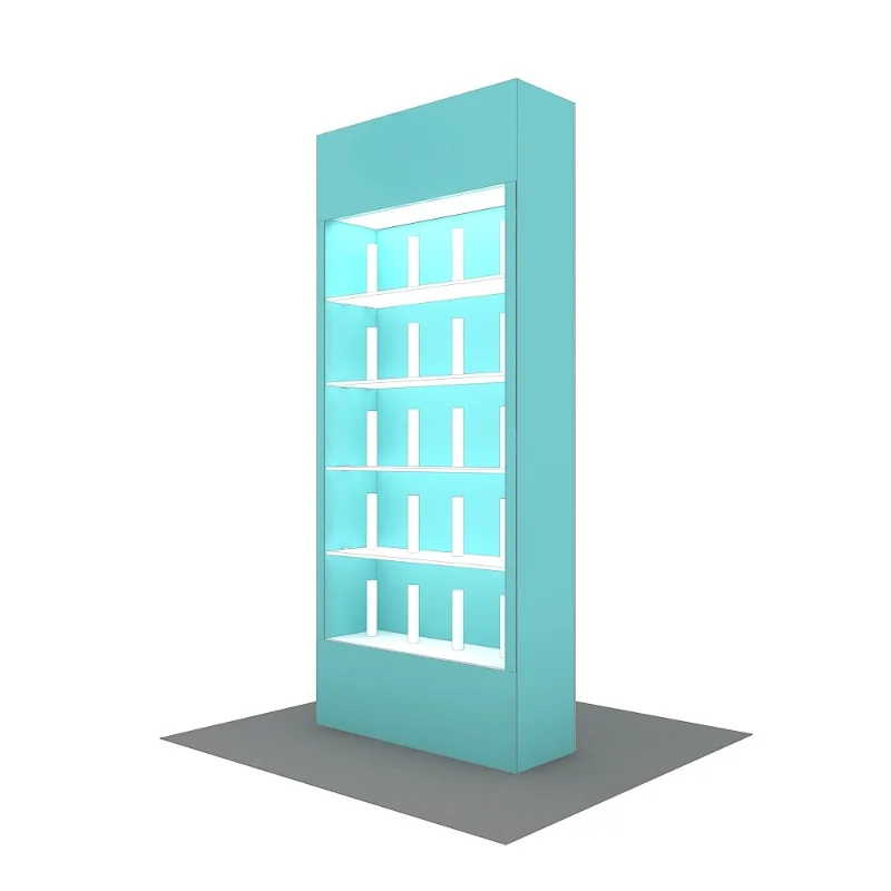

Transparent Acrylic Panel Modular Subdivision Trade Show Advertising Display Cabinet