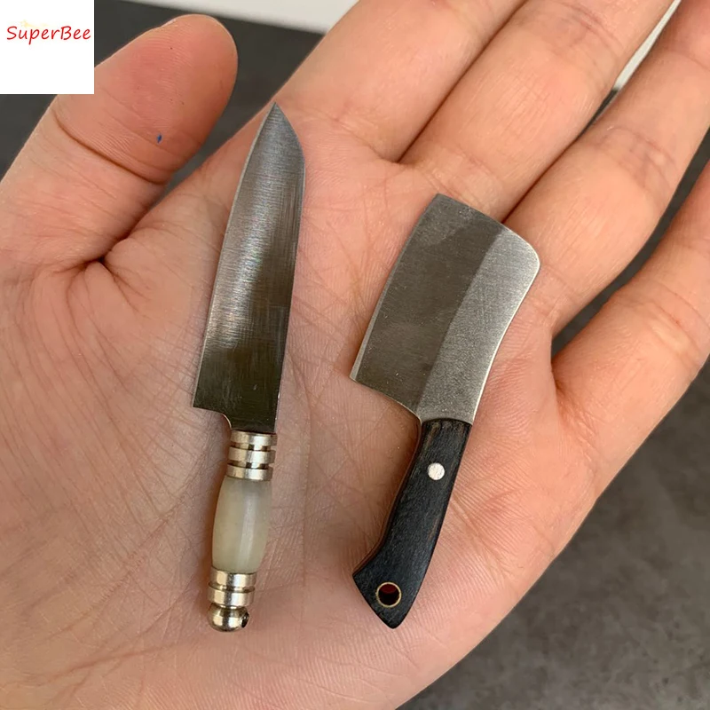 Dollhouse Mini Simulation Kitchen Knife/Various Styles of Knives for Dollhouse Miniature Items Furniture Decoration Accessories