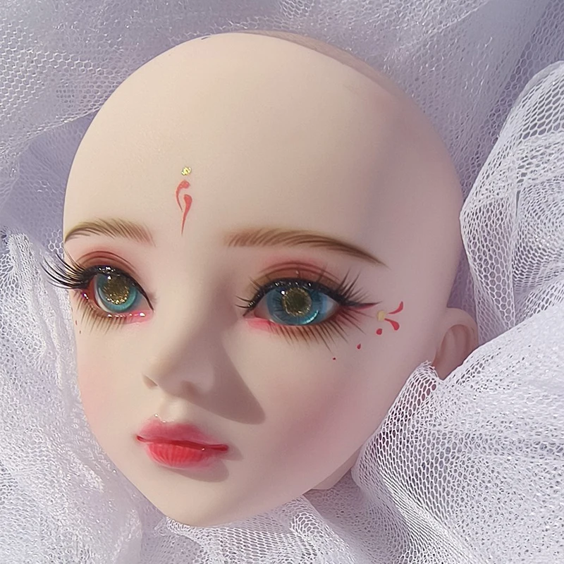 

Маленькие недостатки, подходят для кукол диаметром 60 см, с макияжем головы ребенка, трехточечная кукла, голова для макияжа bjd можно изменить.