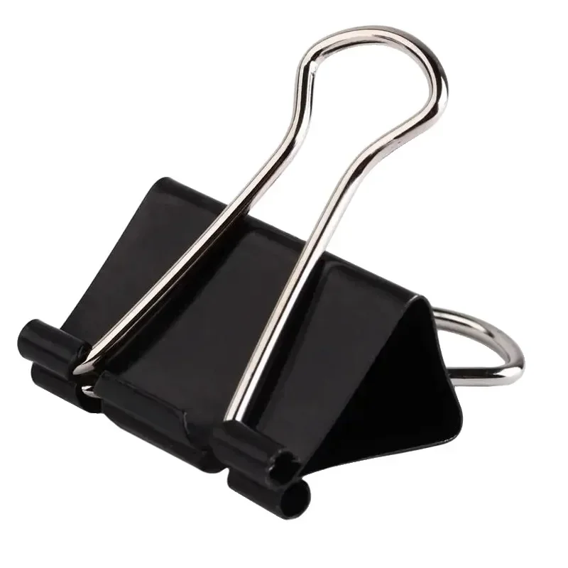 10pcs Paper Clip Metal Binder Clips Page Holder Office Binder Clips Tickets Photo Clamp School Desk Organizer Binding Supplies