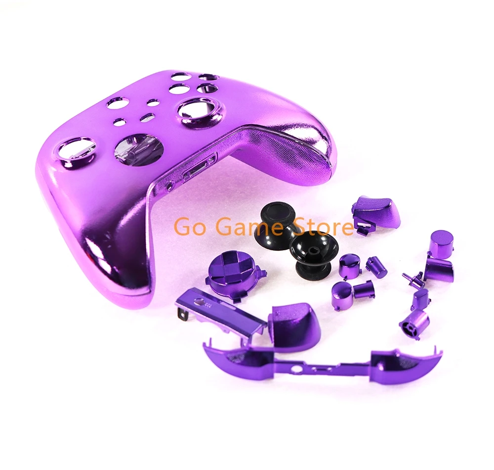 1set For Xbox Series X S Chrome Plating Multicolor Full Set Housing Shell Case with Buttons Replacement