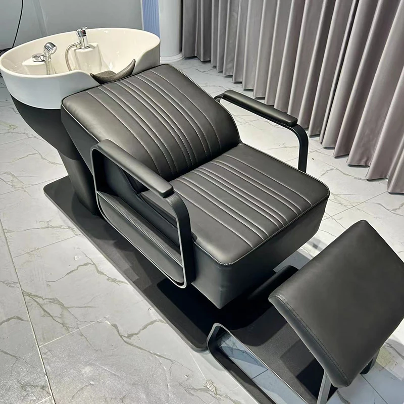 

Barbershop Hair Salon Shampoo Bed Nordic Massage Hairdressing Shampo Chair Luxury Head Spa Equipment Salon Furniture Champú FYSB