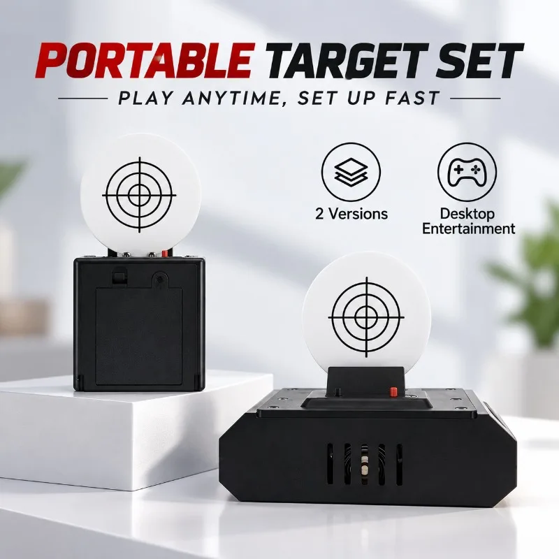 Battery Powered Electronic Game Target Clear Bullseye Pattern for Backyard Hobby Activities