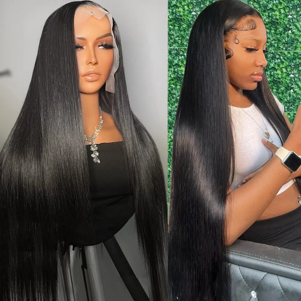 30 32 34 36 Inch HD Lace Frontal Wig 13x6 Straight Lace Front Wigs Human Hair4x4 Closure Wig 360 Human Hair Lace Frontal Wigs