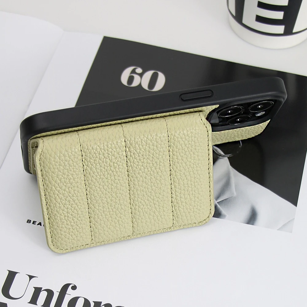 حامل البطاقة محفظة كروس جلدية قضية الهاتف آيفون الهواء 17 16 برو ماكس 15 زائد 14 + 13 12 11 غطاء حامل زر مغناطيسي #6