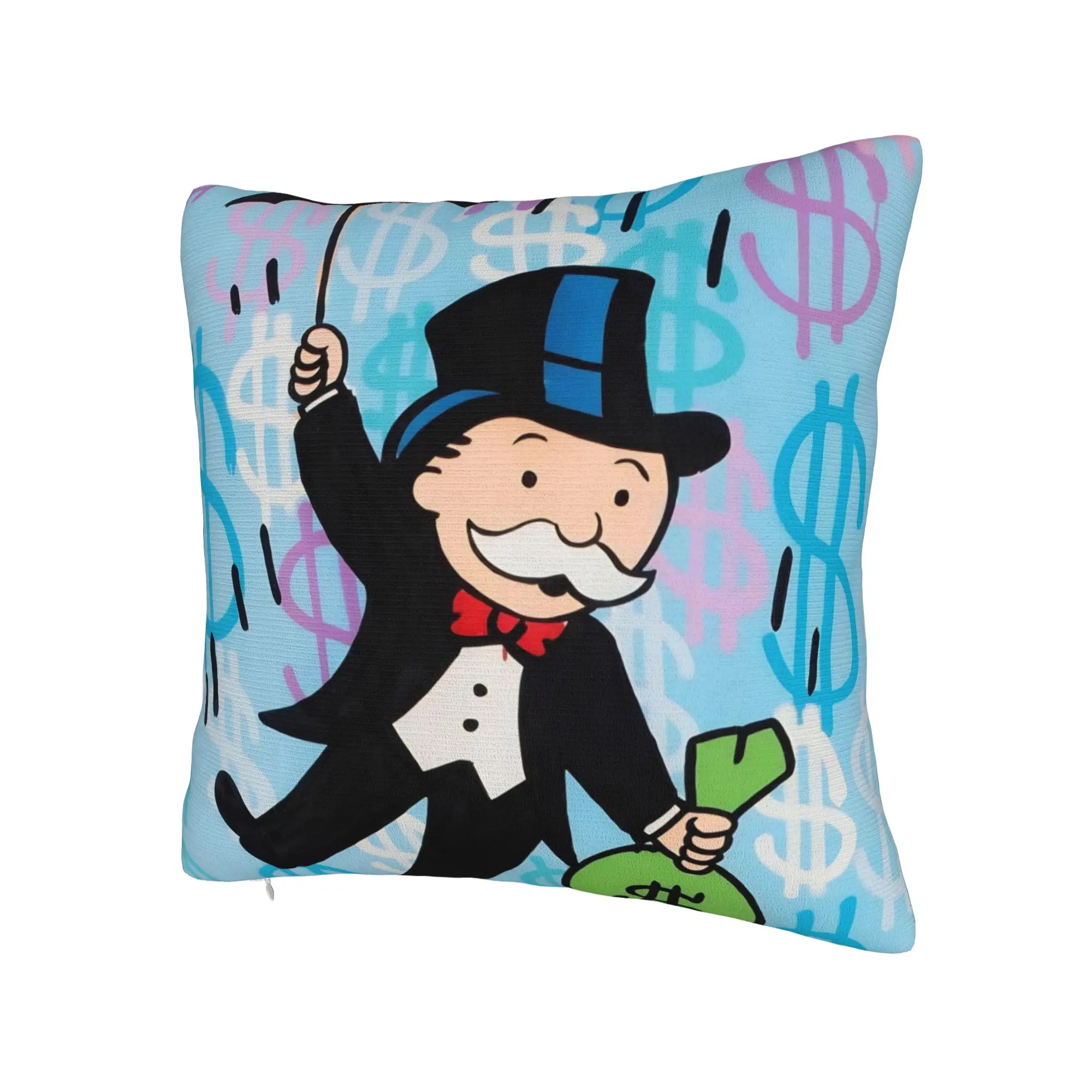 Decorative Pillowcase Alec Monopolys Merchandise Living Room  Throw Pillow Case Cover Drop Shipping Multi Size