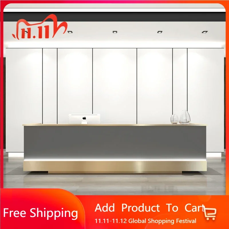 

Japanese Modern Reception Table Wall Table Coffee Distillation Salon Office Desks Counter Desk Computer Organizer Home Furniture