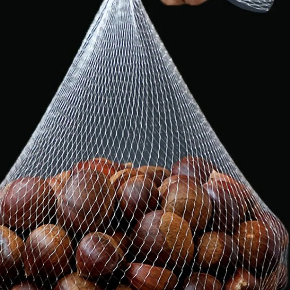 

50Pcs Mesh Produce Bags Reusable Lightweight Breathable Fruit Veggie Pouches for Supermarket Shopping Refrigerator Storage Onion