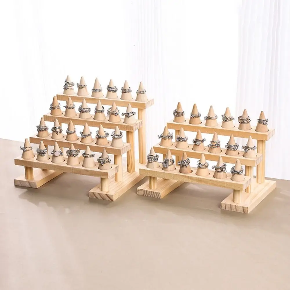 

Multi-layer Cone Ring Display Stand Bracelets Necklace Organizer Bangle Storage Tray Space Saving Modern