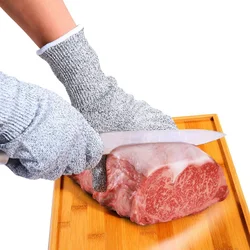 Anti-Cutting Gloves-5-Level Protection, Multi-Purpose Food Grade Kitchen Cutting Gloves For Men And Women Safety Working Gloves