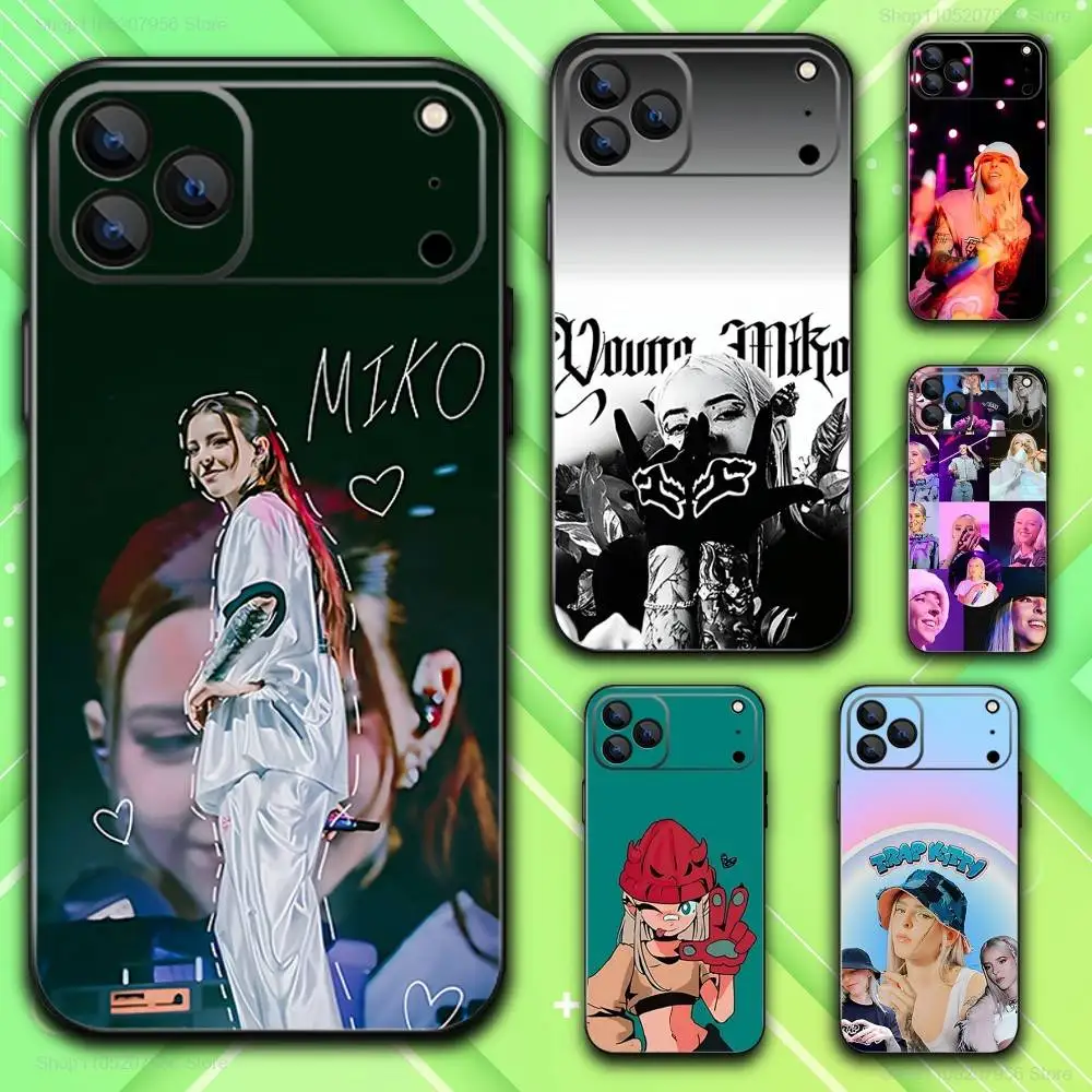 

Y-Young Singer M-Miko For iPhone 17,16,15,14,13,12,11,Plus,E,Air,Pro,Max,Mini,Black Phone Case Ultra-Thin