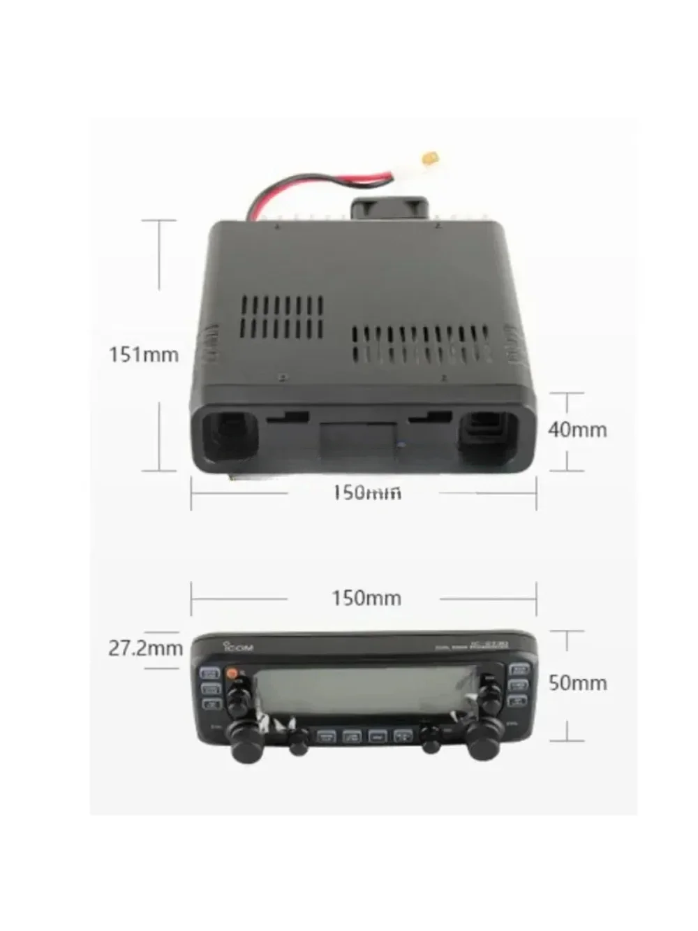 ICOM IC-2730E Mobile Radio Dual Band VHF 137-174MHz UHF 400-470MHz 50W FM Transceiver Walkie Talkie Car Radio Repeater Scrambler