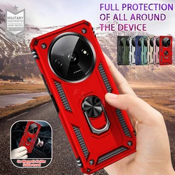 Per Xiaomi Redmi A3 4G custodia Luxury Car Magnetic Ring Holder Armor Phone Case per RedmiA3 Redmy A 3 3A 4G Cover posteriore antiurto