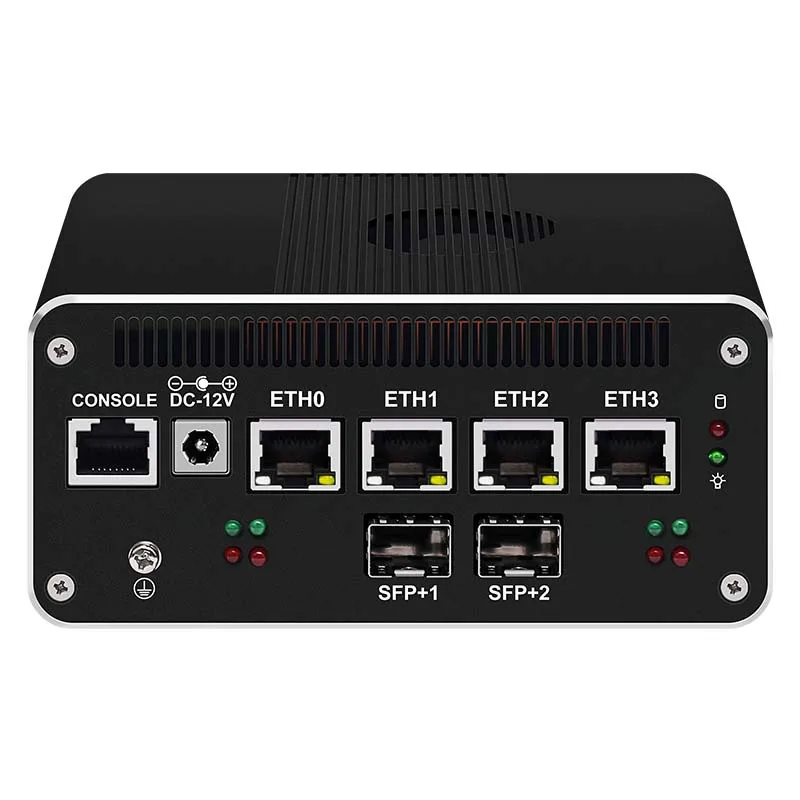 コンパクトソリッドミニPC Intel i5-1250P 1235U/i3-1215U/8505、2x10G SFP+ & 8x2.5G LAN、ファイアウォールサーバールーター産業用コンピュータ