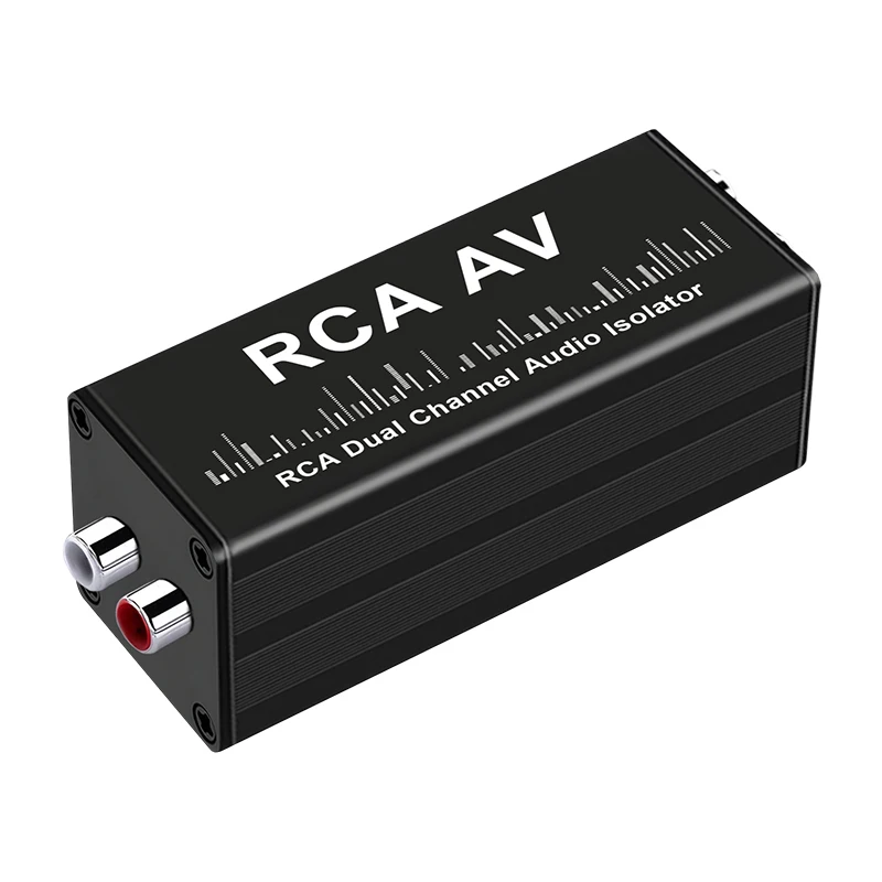 Professional Audio Signal Isolator Noise Filter Musical Portable 2 Channels RCA Ground Loop Isolator Accessories