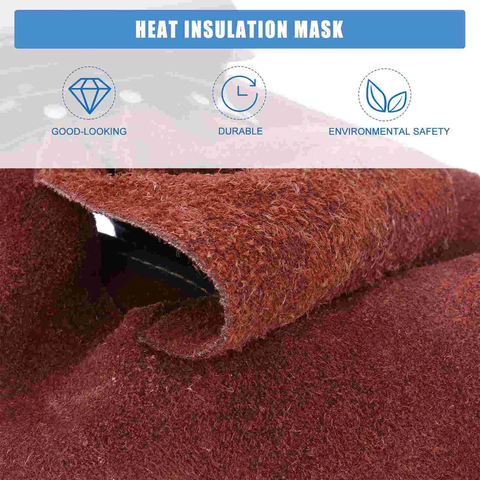 Welding Mask Neck Face Cover Welder Hat Cowhide Suede Protector Heat Insulation Protective