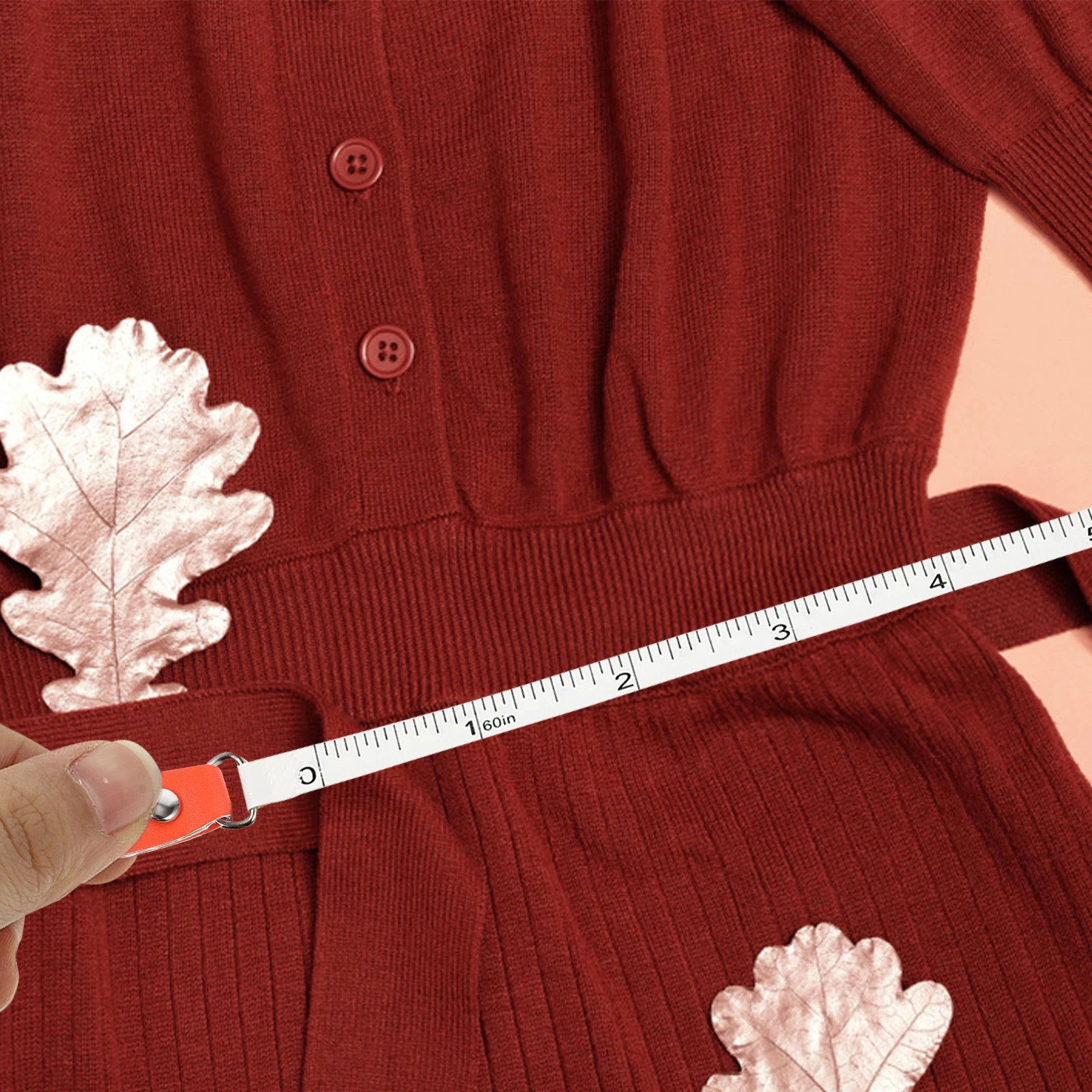 

Round Tape Measure Mini Portable Measuring Tool For Clothes Body Bust Retractable Household Student Ruler Double Sided Scale