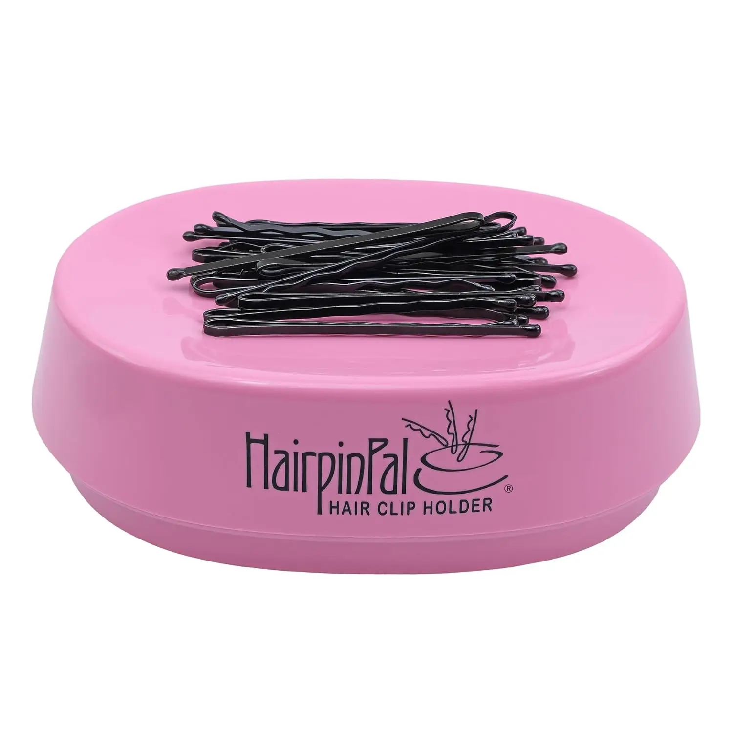 

Magnetic Hair Clip Holder - Easy Organizer for Barrettes and Bobby Pins, Travel-Friendly in Raspberry Mauve