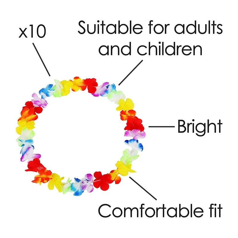 سلاسل زهور ليون هاواي ، سلسلة استوائية ، ترحيب مثالي على شاطئك ، حمام سباحة وحفلة الكوكتيل ، أفضل العروض ، 20 عبوة
