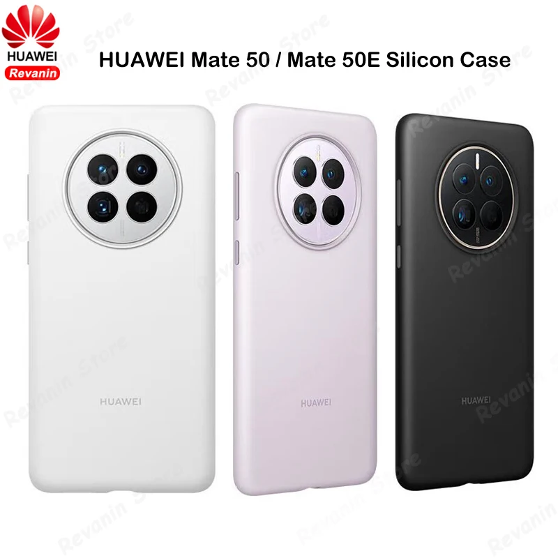 Original Huawei Mate 50 Mate 50E Case HUAWEI Official Liquid Silicon Protective Cover Shell for Huawei Mate50 Mate50E