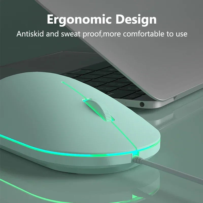 Verdrahtete Maus Tragbare Magic Slient Ergonomische Mäuse RGB Hintergrundbeleuchtung Gamer Maus Für PC Computer Laptop Notebook Gaming Mause