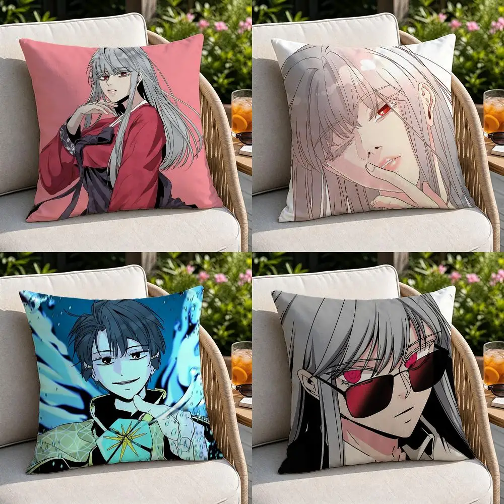 Manhwa Hero Killer Cushion Cover Soft Square Throw Pillow Covers Set for Sofa Bedroom Car Home Decoration