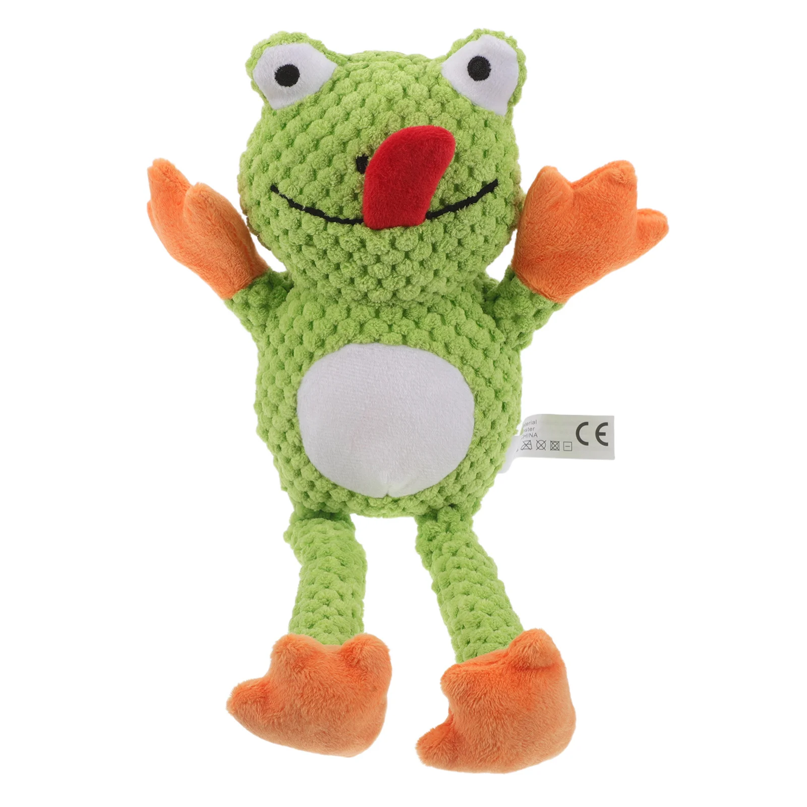 

Dog Molar Squeaky Puppy Chew For Small Dogs Soft Durable Frog Interactive Pet Training Teeth Cleaning Play Stuffed Animal Dog