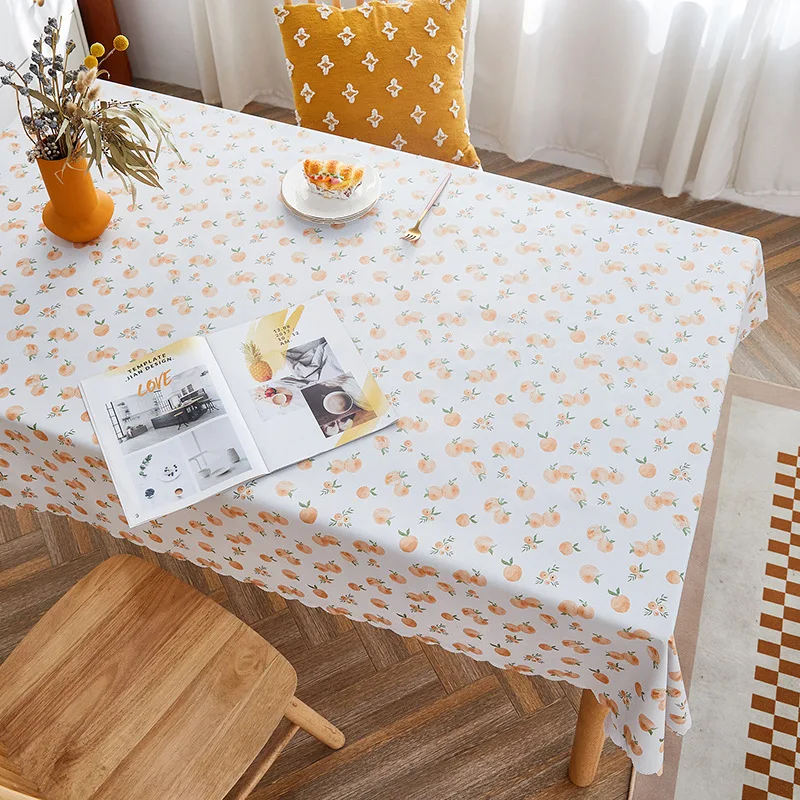 High-density waterproof tablecloth anti-scalding and oil-proof washable tablecloth customized household rectangular tablecloth