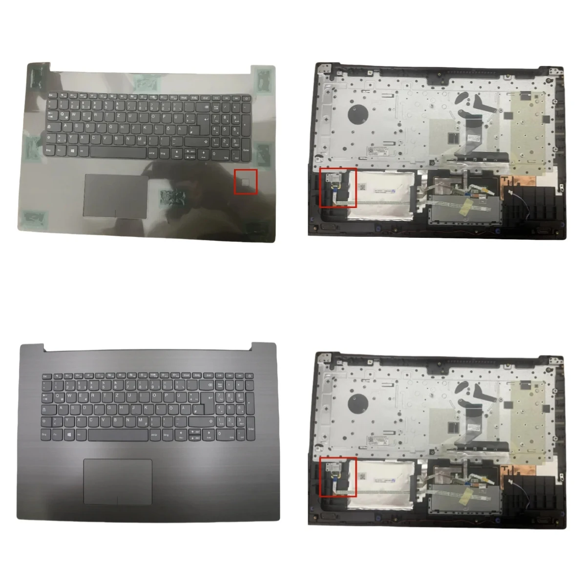 

Palmrest capa superior teclado layout alemão preto c escudo novo para ideapad 320-17 320-17ikb 320-17isk 330-17 isk cinza