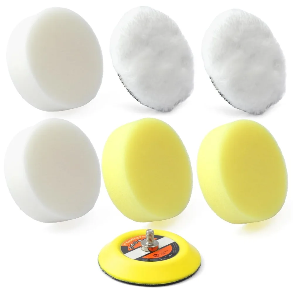 Zestaw padów polerskich YUXIVCNE 49-36-2438, zamiennik do elektronarzędzi Milwaukee, do polerek punktowych i szlifierek M12