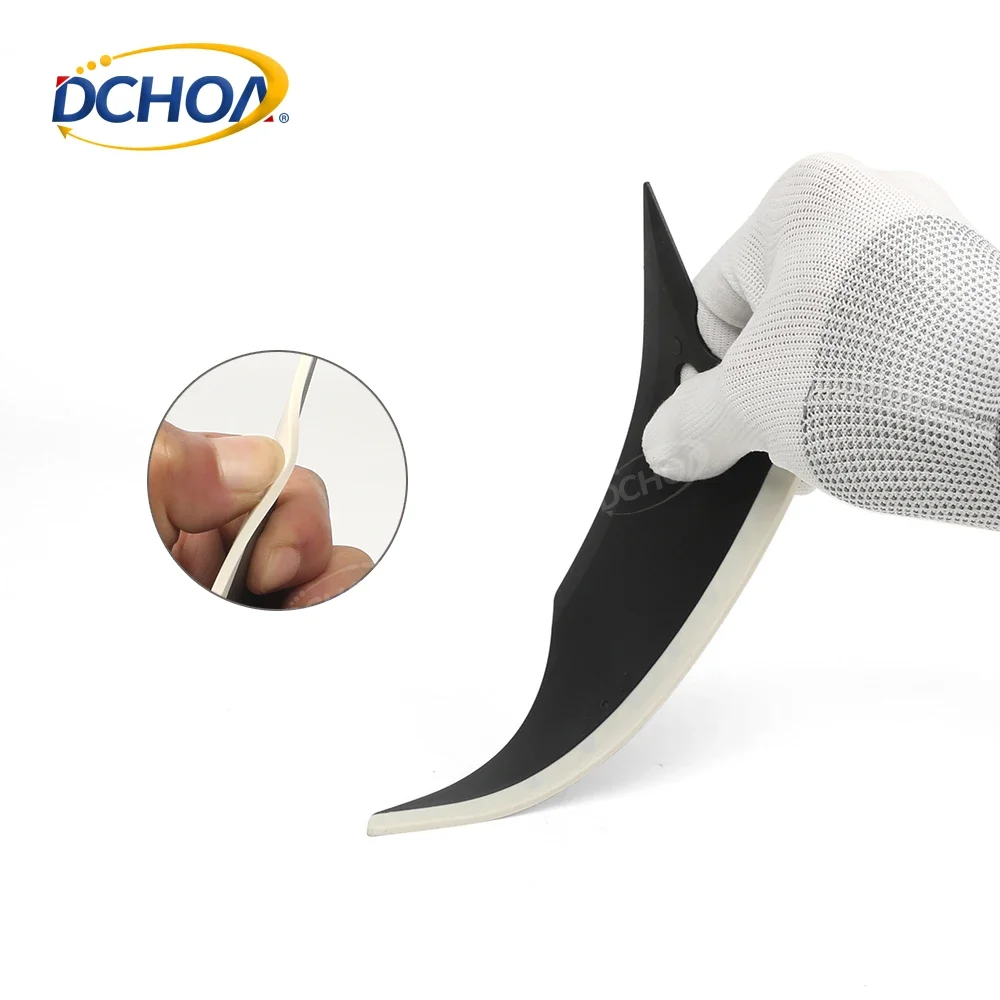 DCHOA Rubber Squeegee Glass Cleaning Scraper for Vinyl Wrap Carbon Fiber Film Car Styling Window Cleaning Tool