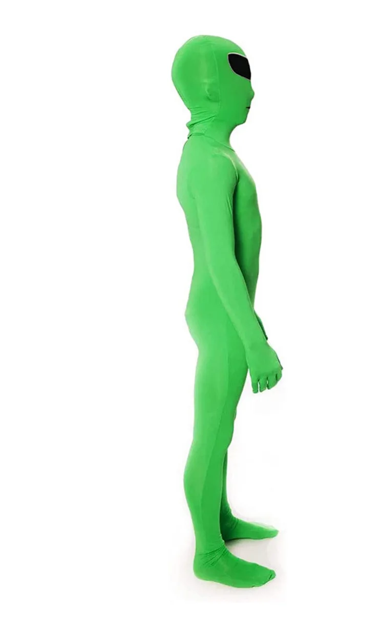 Full Body Photography Chromakey Green Suit Unisex Adult Green Bodysuit Stretch Costume for Photo Video Special Effect Cosplay