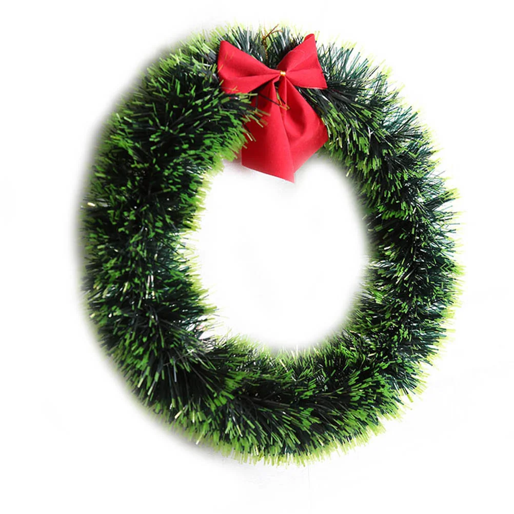 

10PCS Christmas Wreath Bowknot Festive Holiday Decor Xmas Garland for Shop Front Door Holiday Door Wreath Wall Decor