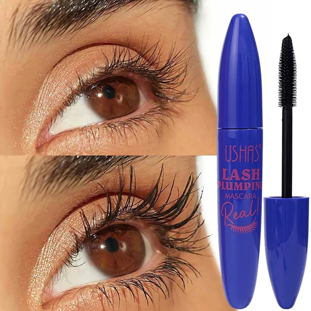 Waterproof Black Mascara 4D Curling Thick Quick Drying Non-blooming Mascara Women Professional Long Lasting Eyes Makeup Cosmetic