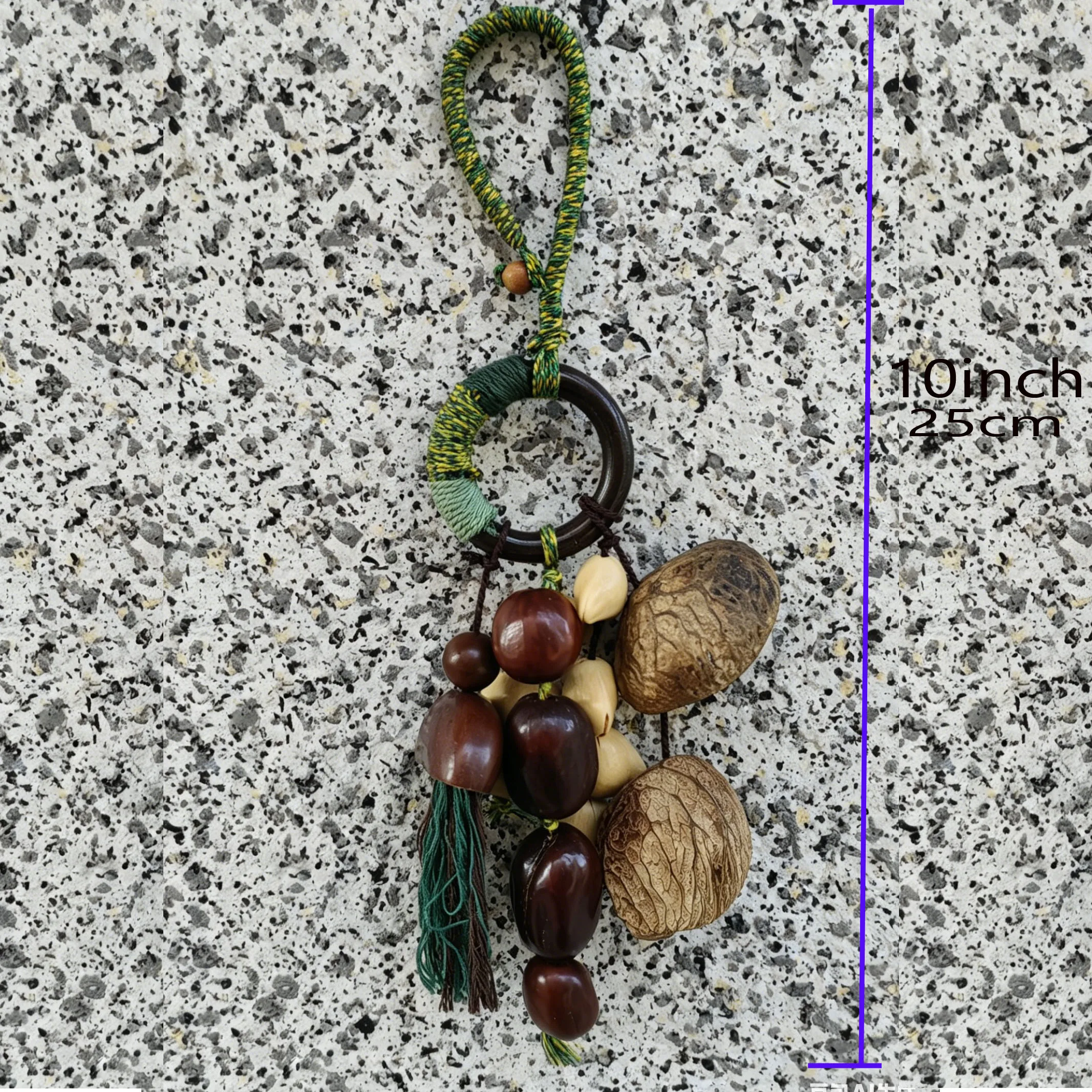 Witch Bells for Door Knob Protection beaded bells Wind Chime Natural Fruit Shell pendant Witch Decor good fortune