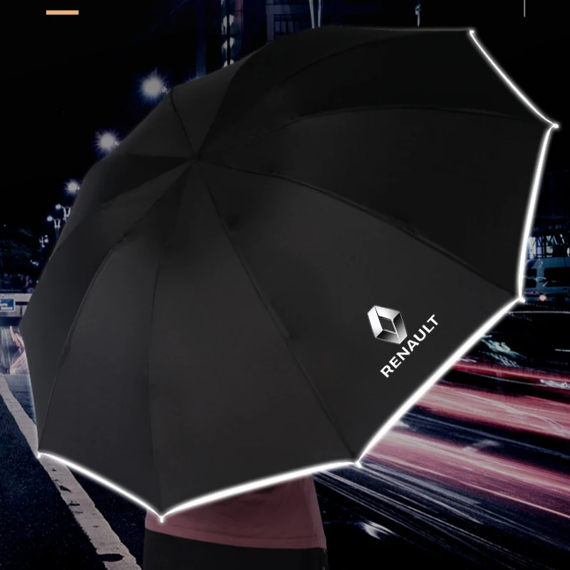 For Renault RS Line Clio Megane 3 Scenic Laguna Logan Kangoo Sandero Car Fully Automatic Reflective Umbrella Folding Sunshade