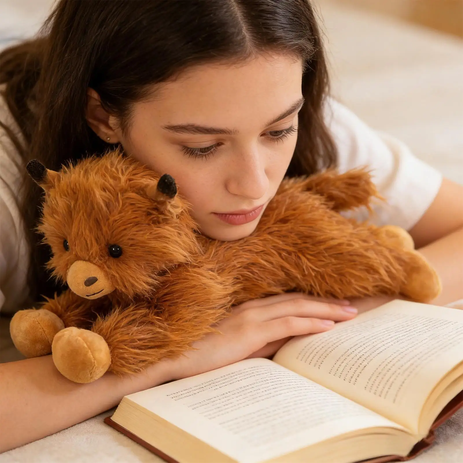 

Stuffed Cow Soft Cute Adorable Cattle Doll 14inch Stuffed Cow Plush For Kids Adults Girls Nursery Comfort Support Home Sofa