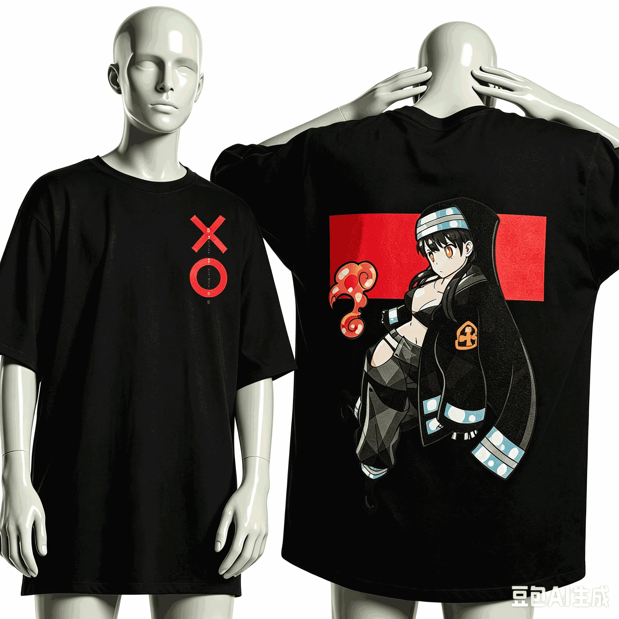 Fire Force Anime Lover T-shirt Harajuku Cotton New Model High Street Retro Fashion Oversized Unisex hot product Classic Couples