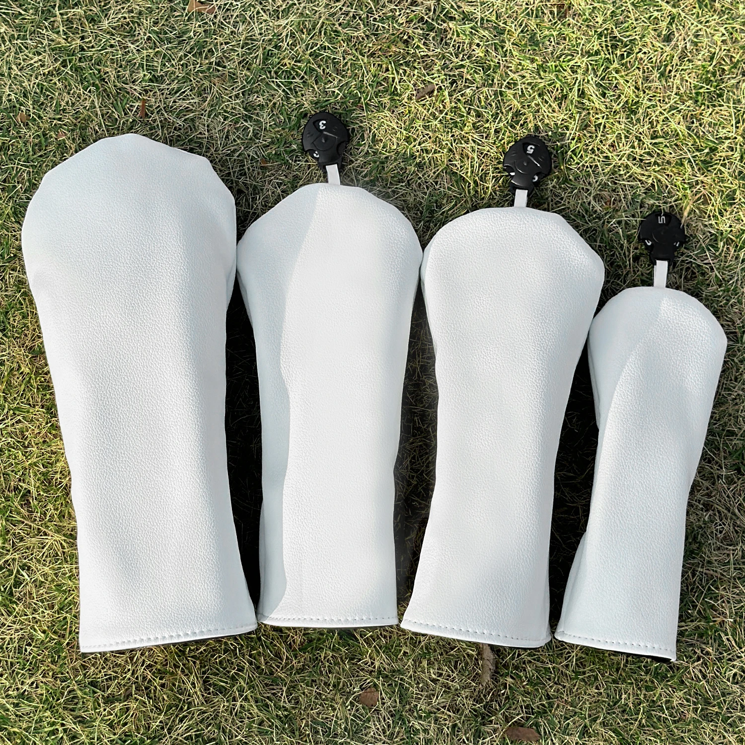 Blank Design Style Golf Club Covers for 1pc/4pcs Driver, Fairway, Hybrids - Head Covers for Golf Clubs