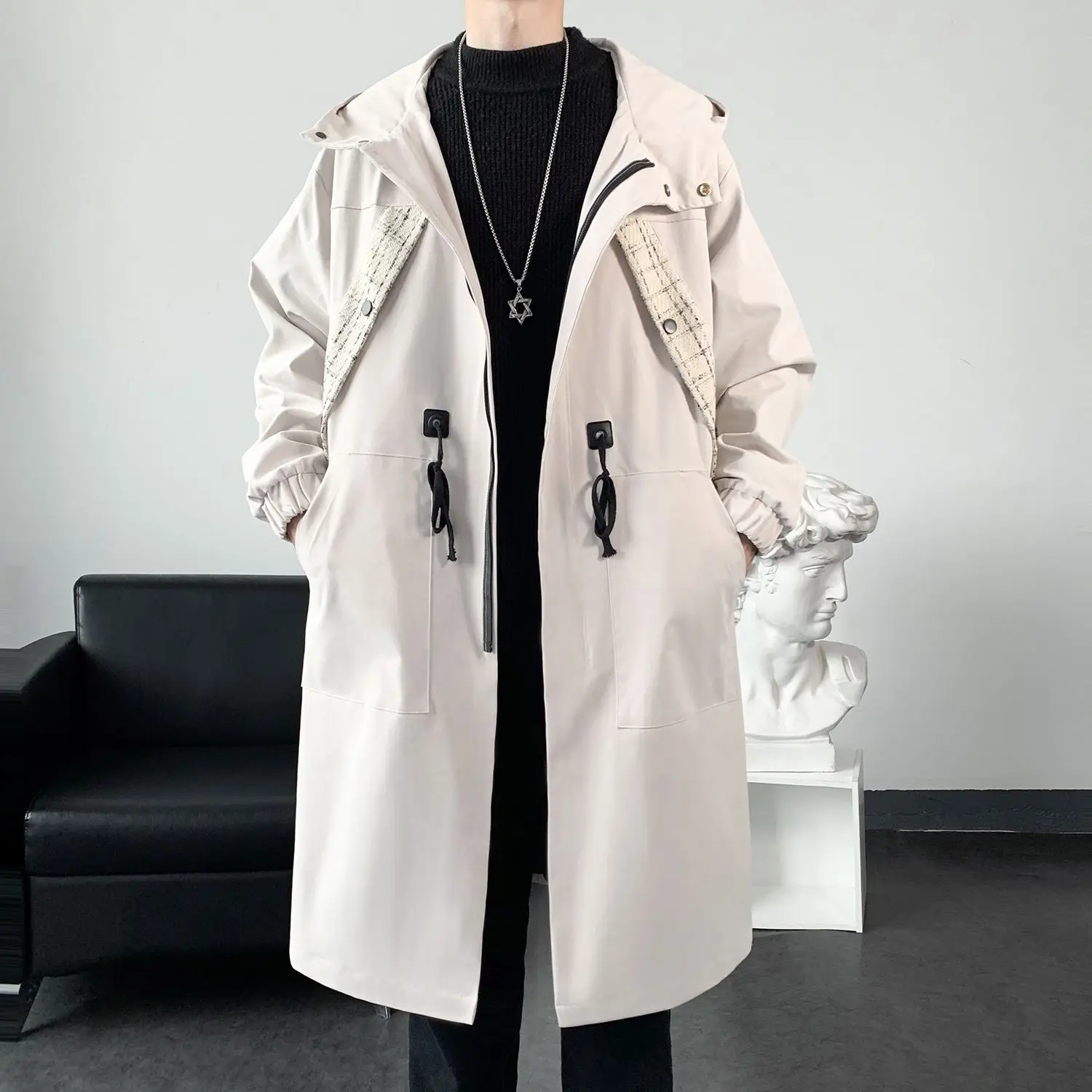 

Мужское меховое пальто-тренч в американском викторианском стиле, с золотой отделкой, вышитое, из бархата, ветрозащитное, осеннее, износостойкое