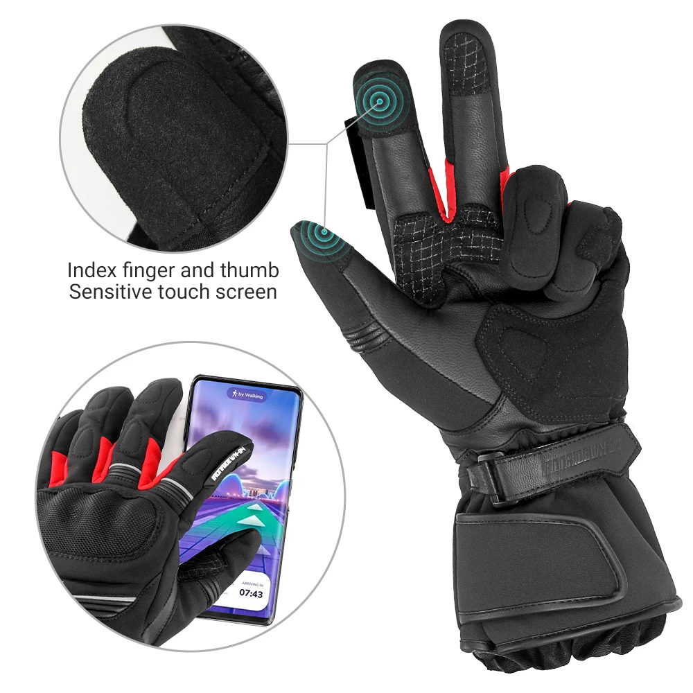 New Motorcycle Gloves Non-slip Wear-resistant Motorbike Riding Gloves Sports Protection For 4 Season Waterproof Cycling Gloves