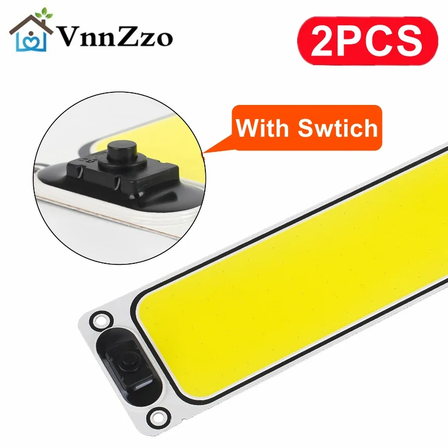 2/1PCS 12V-90V LED Chip 54/108 COB with Switch Reading Night Light Interior Light Ceiling Lamp  Van Lorry Truck Camper Boat