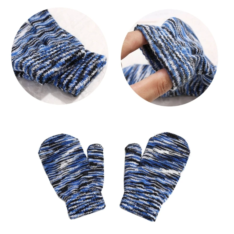 Winter Warm Gloves Versatile Lovely Baby Knit Fingerless Gloves for Boys Girls