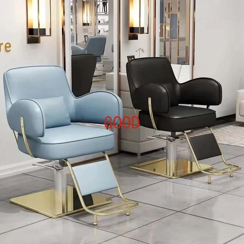 Wholesale barber chair Stainless steel hair special swivel chair high-grade ironing dyeing chair lift