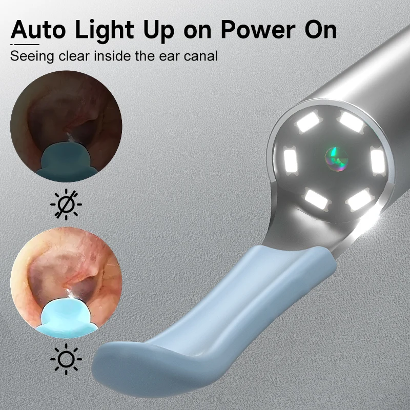 طقم تنظيف الأذن البصرية كاميرا 4.2 ملم مع 9 ملعقة أذن 1080P HD منظار الأذن مع 6 مصابيح LED لهاتف Xiaomi Huawei iPhone #2