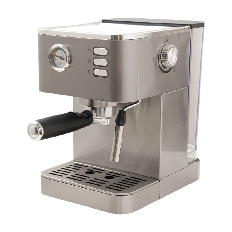 1.6L High Pressure 20 Bar Home Coffee Maker 1050W with Big Water Tank Electric for Hotels and Households