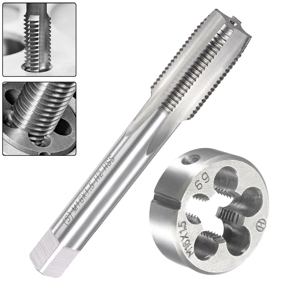 

Die Tap Metric Tap Die Set 33mm High Speed Steel Wear Resistance Tapping Oil Tapping Machines Milling Machines